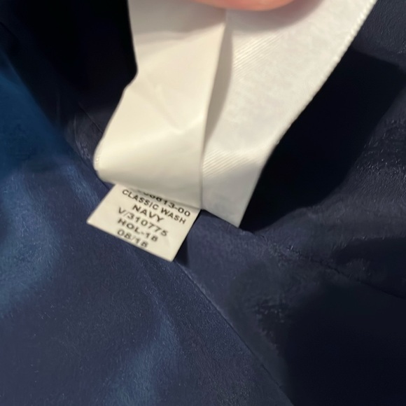 Banana Republic Washable Wool Blazer Navy Plaid Size 4 - Picture 16 of 16